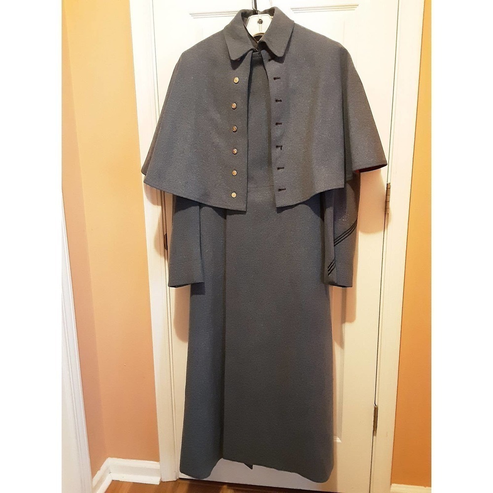 Virginia Military Institute  US ROTC Cadet Uniform Jacket/Caped Overcoat Vintage